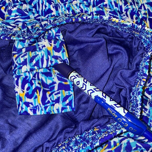 Moving Comfort Blue Patterned Athletic Shorts - Picture 9 of 12